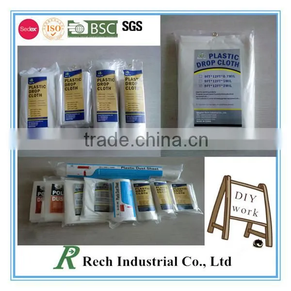 SEDEX certificate protective Plastic drop cloth