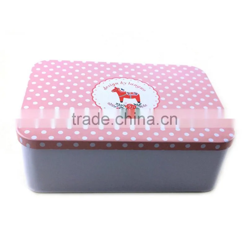 Colorful gift tin case box CMYK printing