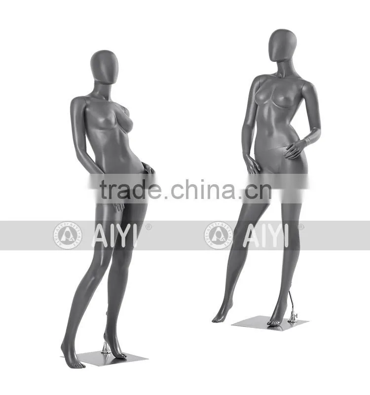 Silver Standing Sex Female Display Plus Size Mannequin