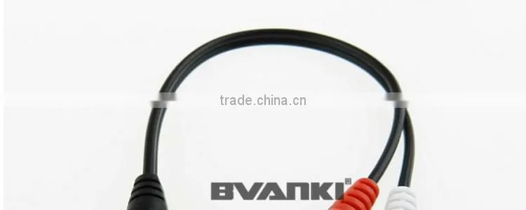 2016 new premium 3.5mm AUX audio cable female to 2-RCA Male Plugs AV Audio Video AUX Cable online shopping india