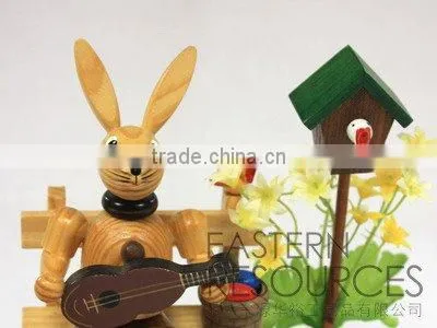 Easter Rabbit - Wooden Easter Decoration