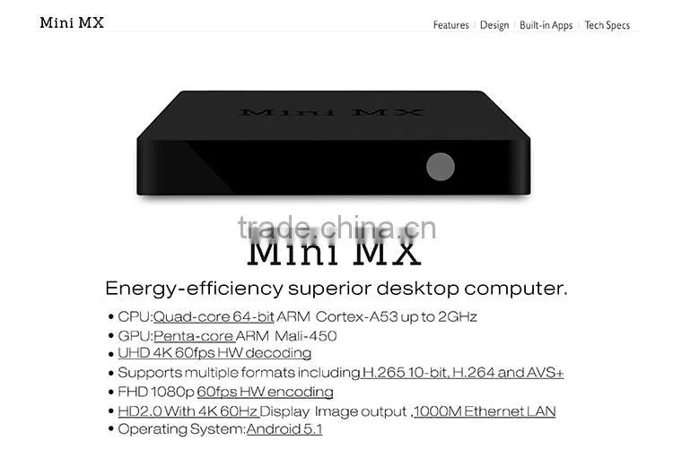 best selling products cable set top box price full hd 1080p android mini mx tv box