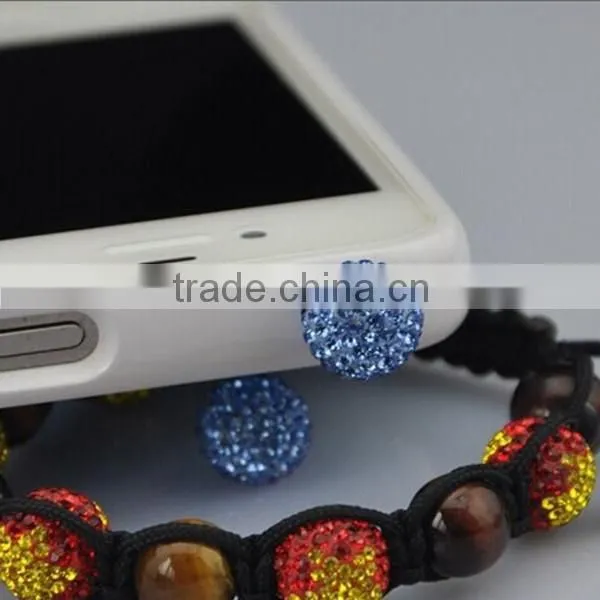Luxury Mobile Phone Diamond Dust Plugs For iPhone 6 Plus