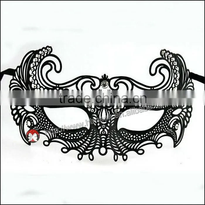 full face metal butterfly rhinestone carnival party crystals mask