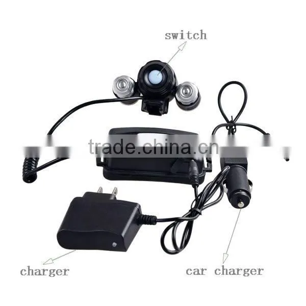 YD257 Bike Headlamp 6000 Lumen LED Headlamp With Charger