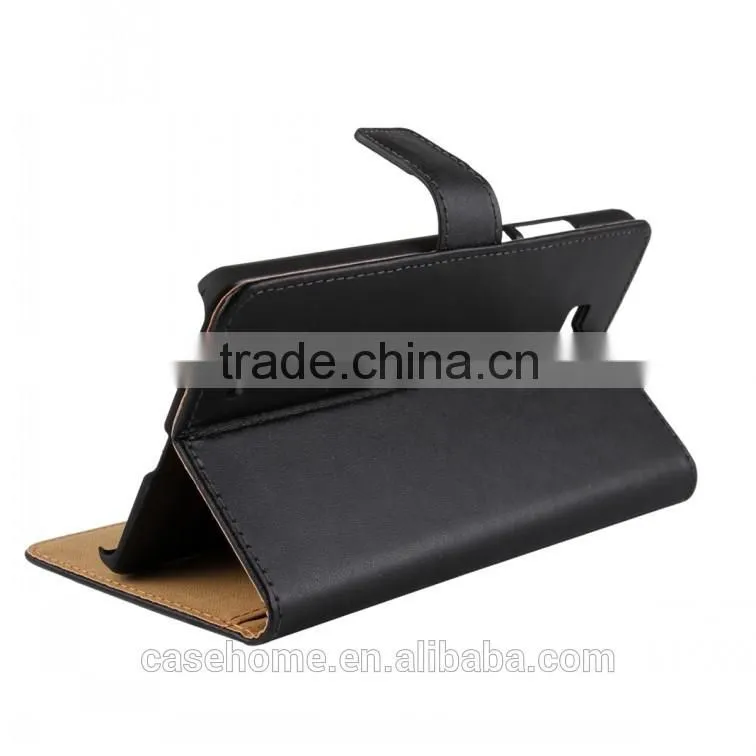 High Level Real Genuine Leather Wallet Case for Huawei Mate 7