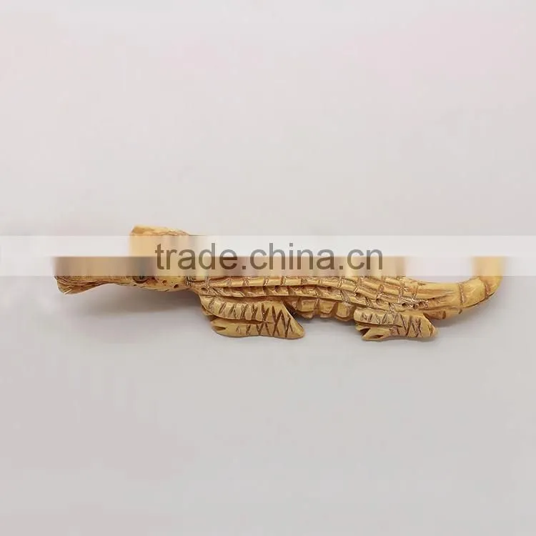 OB020 Excellent Small Hand Carved bone eagle head