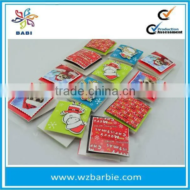 2015 Merry Christmas 3D gift tags hand-creafted card