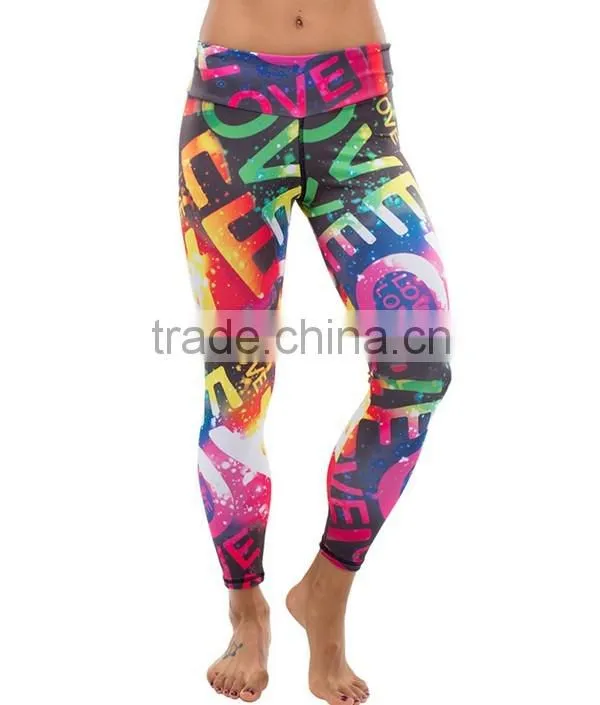 Full sublimation never fading sport leggings women&wholesale women leggings tights