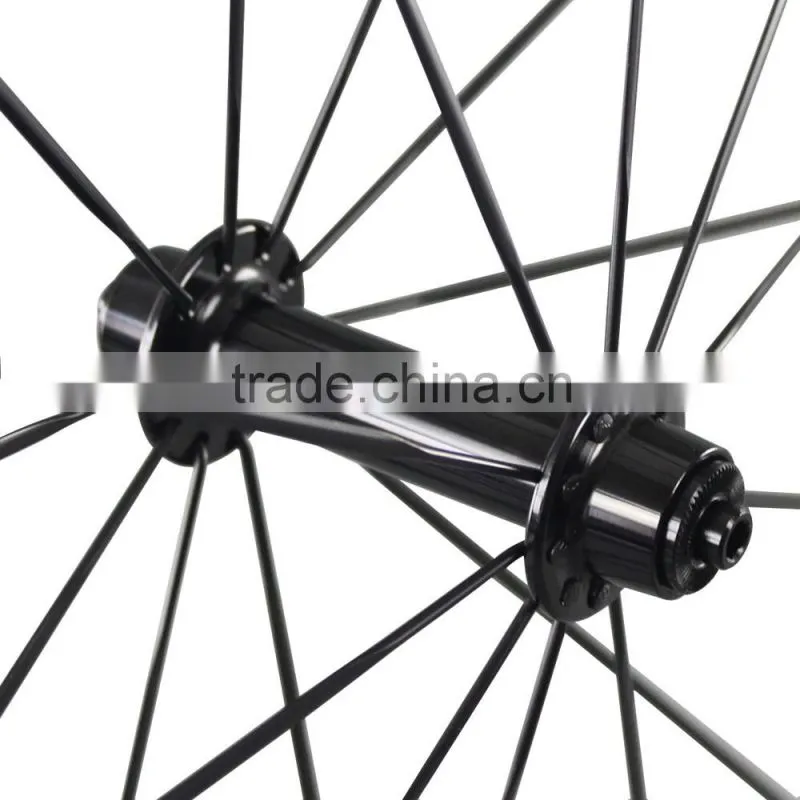 2016 new carbon road bike wheels 56mm U shape clincher tubeless ready 25mm width road wheels China