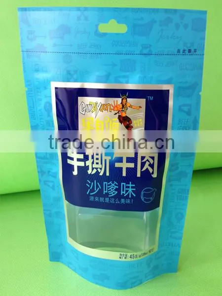 Custom Printed Mylar Plastic Bags With Open Window, Custom Printed Mylar Plastic Pouch