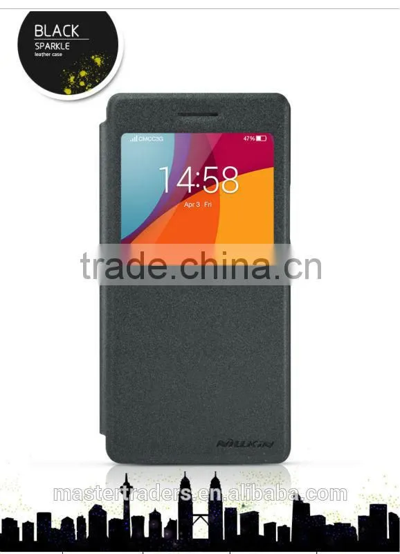 Original NILLKIN Sparkle Series Wallet Flip PU Leather Case With PC Back Cover For OPPO R1C For OPPO R1X MT-3356