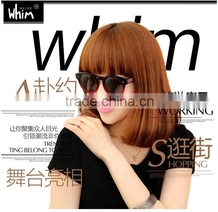 WHIM Vintage Round Frame Women Polarized Acetate Sunglasses