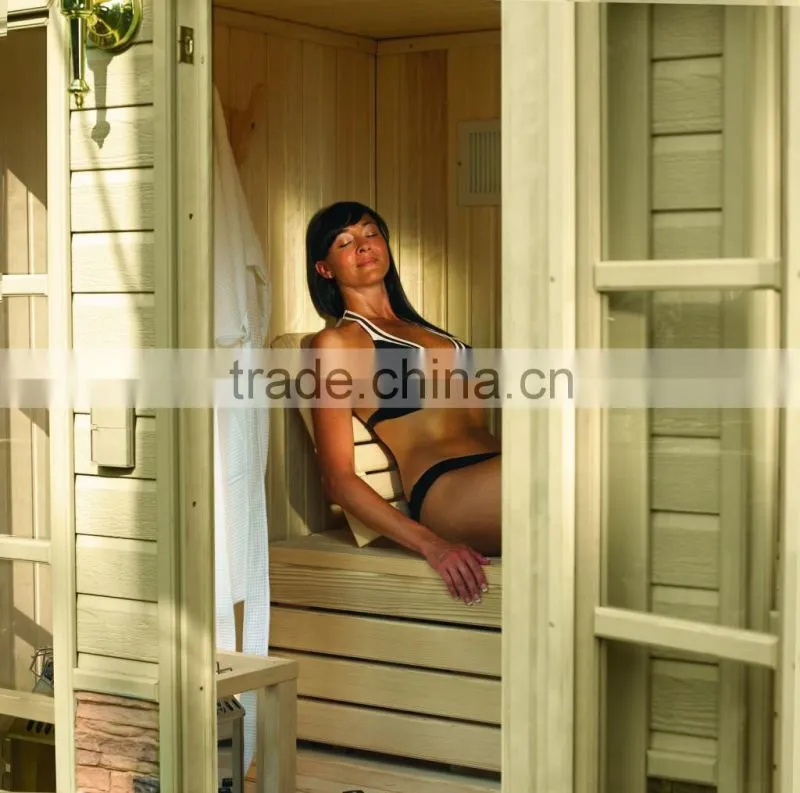 Hemlock deluxe 3 person sauna outdoor,outdoor sauna for sale,outdoor steam sauna room