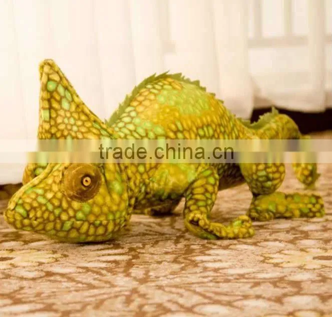 Plush wild animal toys stuffed chameleon toy educction 55cm