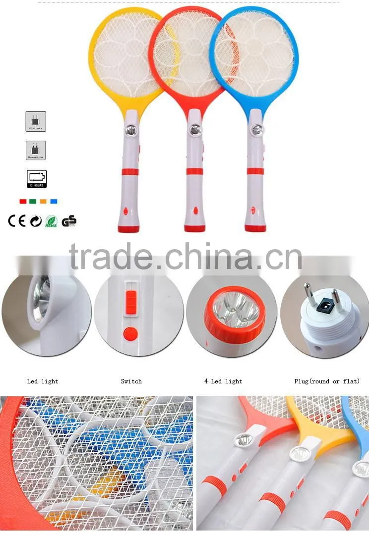 TB-2011LED light Rechargeable Insect Mosquito Swatter and Flashlight