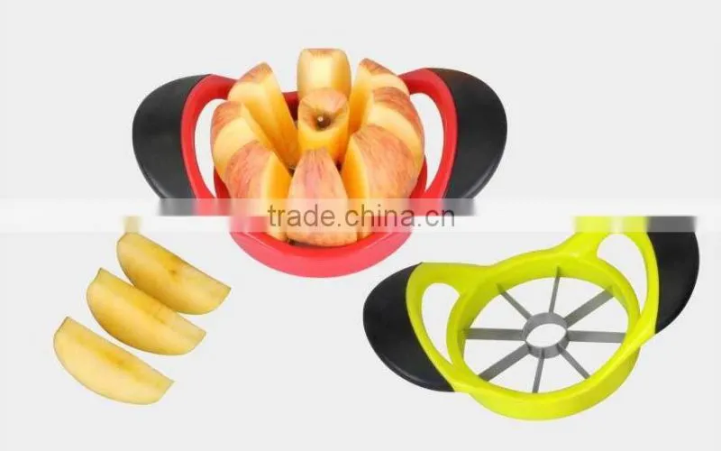 ABS+PS+S/S 17.5*10.5*1.7 Good quality apple corer/stainless steel apple cutter/cutter knife/fruit cutter