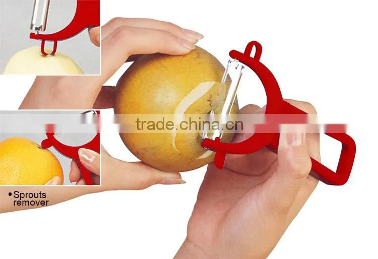 ABS+S/S 12.3*7.7 Kitchen gadgets small fruit&vegetable peeler/Portable peeler/melon peeler