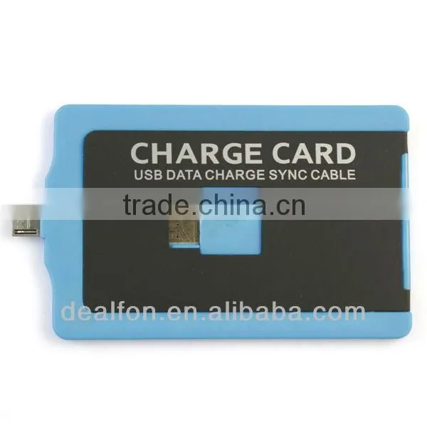 Universal Micro USB Sync And Charge Card for Samsung S4 S3 Note2