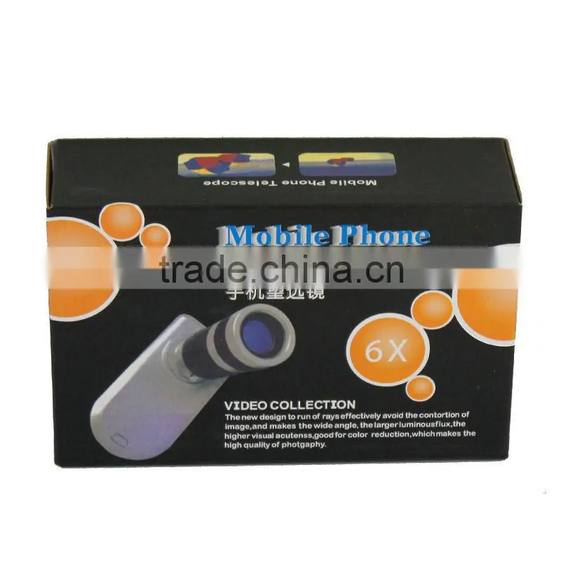 6x Zoom Mobile Phone Camera Lens Telescope for iPhone 4s 4
