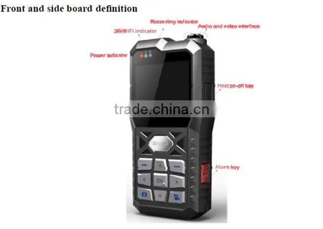 Best 3g GPS WIFI External Camera police video body worn camera