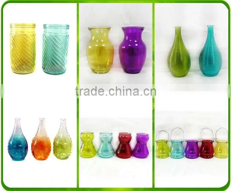 Vase Fancy Lamp Bulb Glass Vases