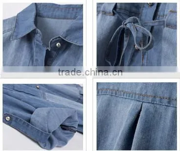 2015 women shenzhen dress Leisure jeans dresses girl
