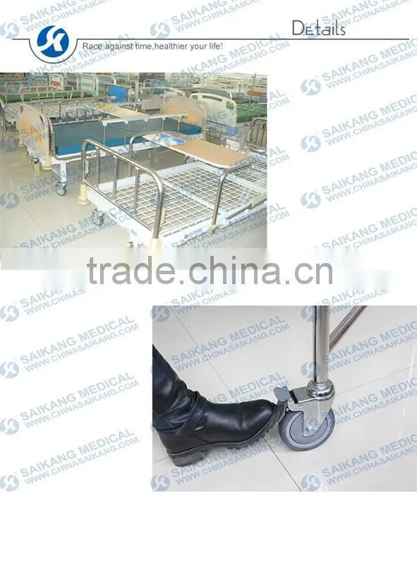 China Manufacturer Durable Hydraulic Manual Hospital Sick Bed