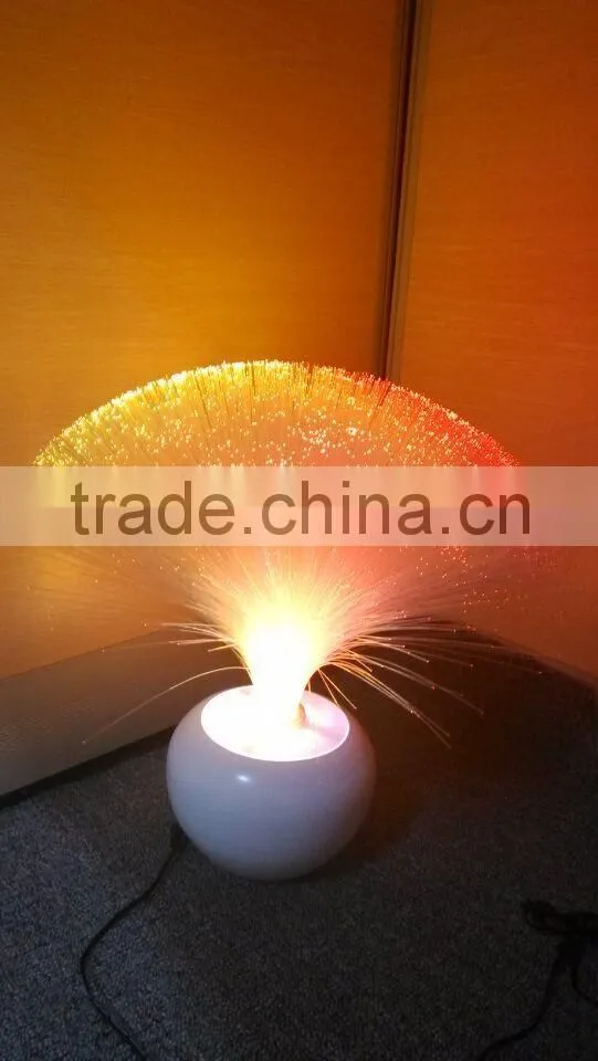 Home an Garden LED color changing table optical fiber lamp with CE and ROHS with plastic base