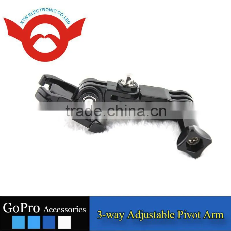 3-way Adjustable Pivot Arm for Gopro Hero 2/3/3+/4/4 Session