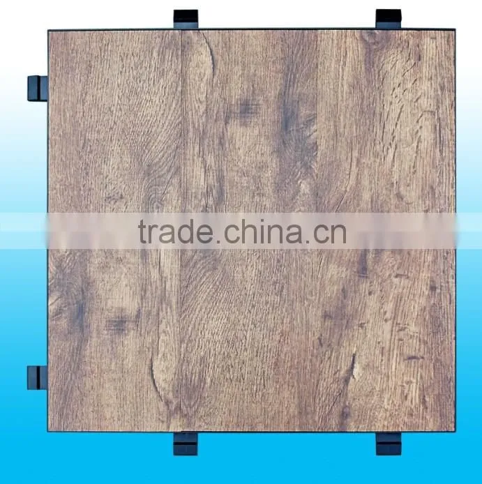 Interlocking PP PVC floor Wood Look Laminate PVC Plastic Flooring dance floor