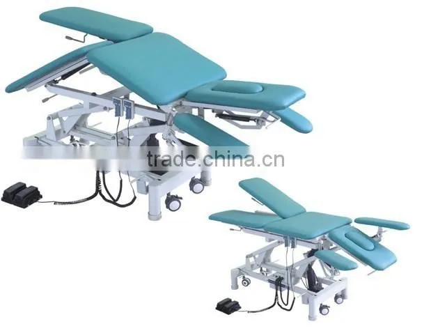 DE-4 with imported gas spring Adjustable Electric Treatment Bed