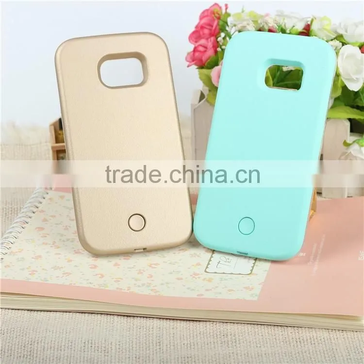 Fashion LED Light Iiuminated Selfie Case For Plastic Cover