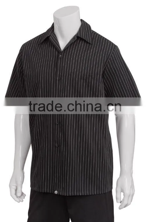Chef Uniform Cooking Wear Pinstripe Shirt