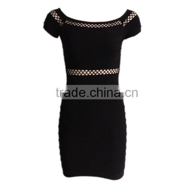 OEM Service Wholesale Sexy Mesh Women Working Long Dresses