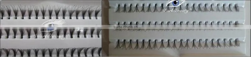 worldbeaut knotted and knotless cluster lashes extensions/push-up lashes /flare lashes/cluster lash extensions