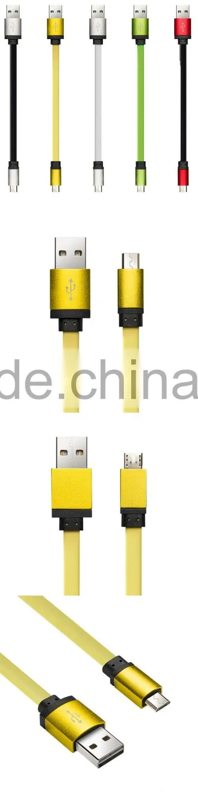 Noodle colorful 1 meter micro usb cable for android