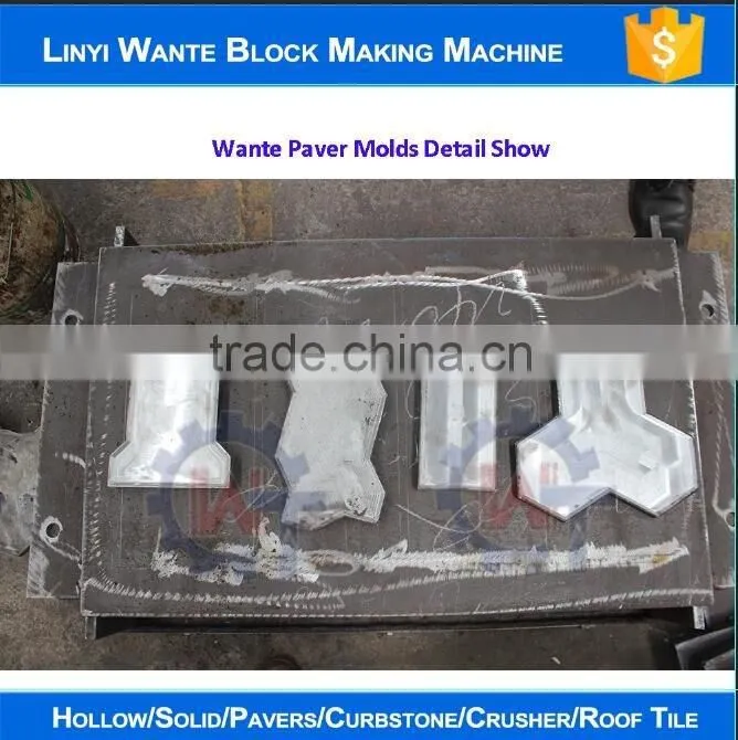 Fully automatic WT2-10 new design soil clay interlocking paver brick making machine