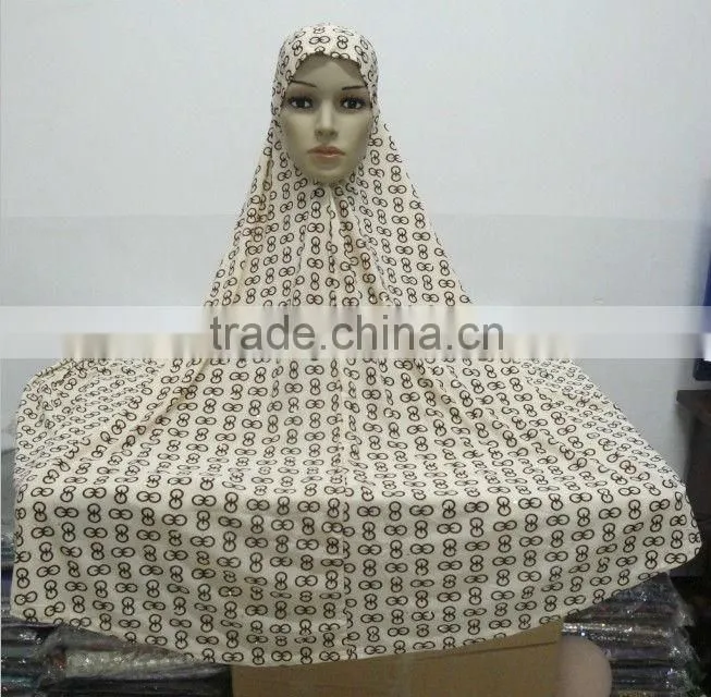 H161 latest big size print hijab,khimiar