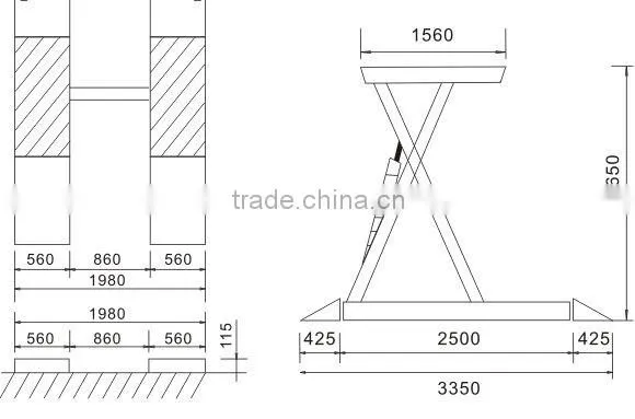 SR6102 Scissor Car lifter