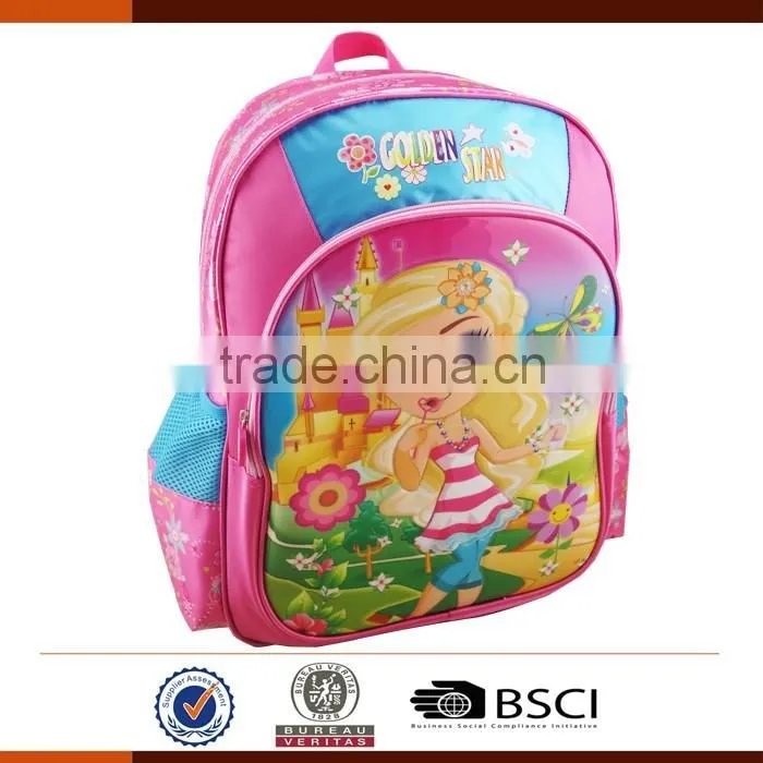 Beautiful Primary School Kids Backpack Bags for Girls