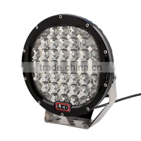 Car accessories , 9" 185W LED Driving Light High Intensity Black Red Led Work Light For Offroad 4x4 4WD 185W
