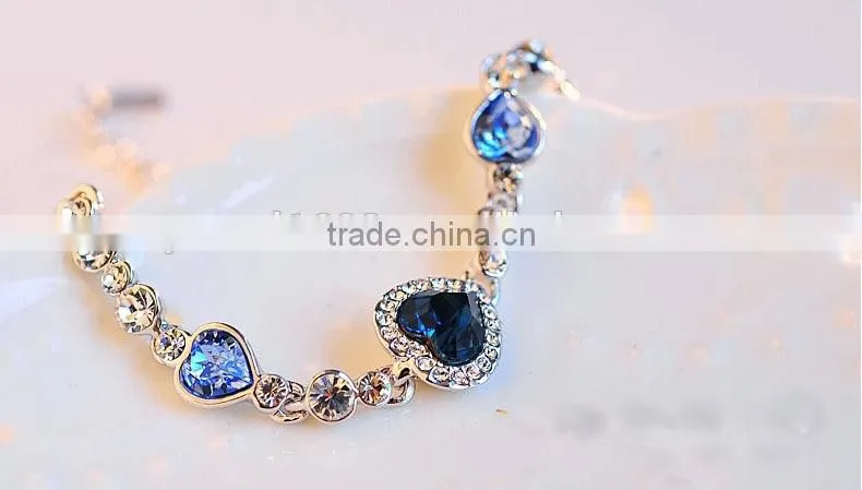 2014 Fashion Silver Jewelry Bracelets with Cubic Zircon