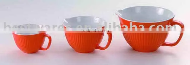 High quality standard health mixing melamine novelty measure cup