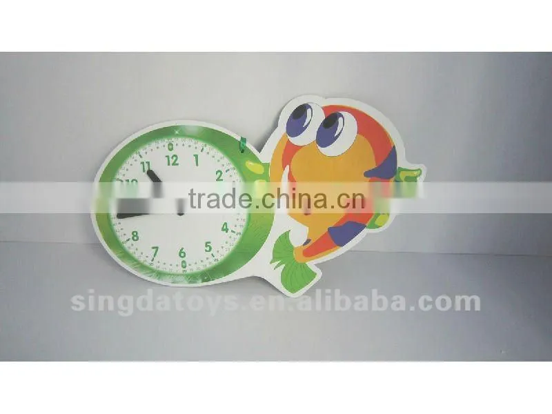 Beauty cat yellow and pink AIDS clock