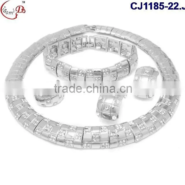 CJ1185-4 Beautiful new design wedding gold jewelry set for women wholesale