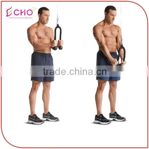 Gym Fitness Tricep Rope for Strength Training Pushdown Exercise