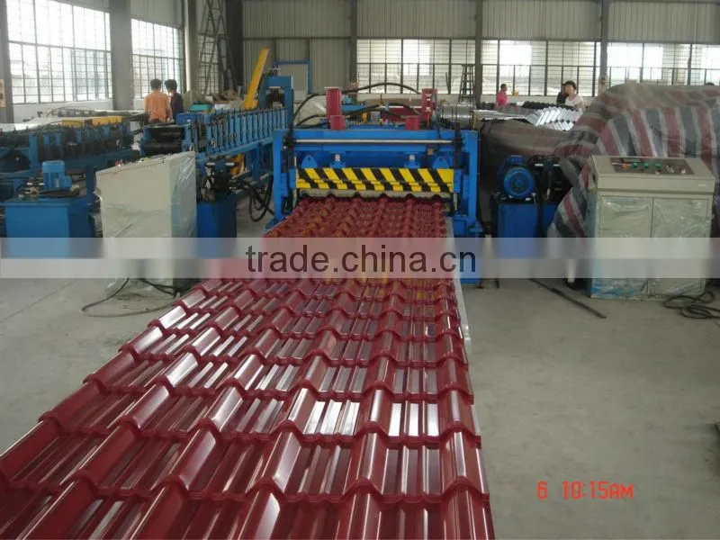 steel tile roof roll forming machine desgin as client's profile avalible