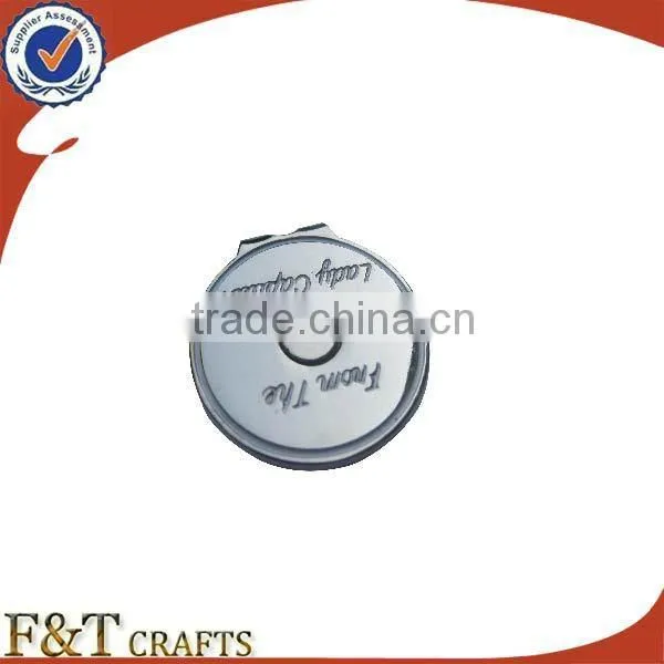 cheap custom shaped enamel club souvenir metal golf item magnet hat clip