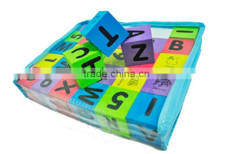 New desigh baby bath toy EVA foam alphabet blocks